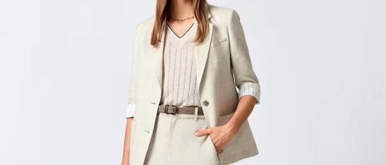 Linen Business Apparel Top